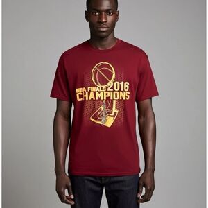 Cleveland Cavaliers T-Shirt Adult 2XL Red NBA Finals 2016 Champions Tee Men New